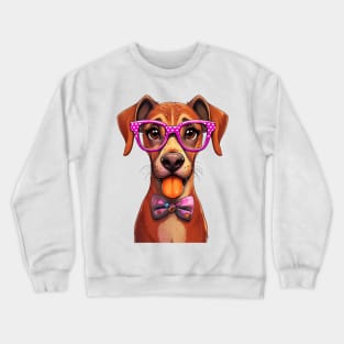 RidgeBack With Pink Glasses Crewneck Sweatshirt